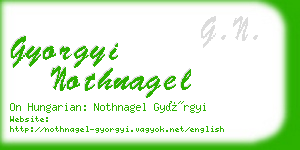 gyorgyi nothnagel business card